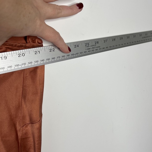 Nine West Silk Cami Tank Top Womens Plus 16W Rust Lace Sequin Straps Beaded - Picture 9 of 9